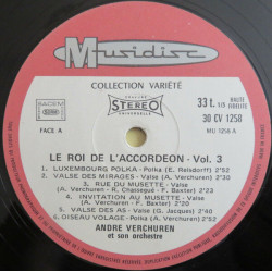 Le Roi De L'accordéon Vol. 3
