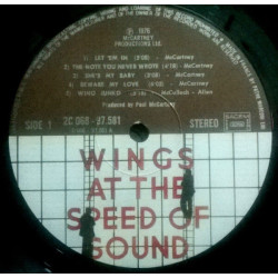 Wings At The Speed Of Sound
