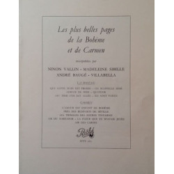 Les Plus Belles Pages De La Bohème Et De Carmen