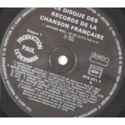 Le Disque Des Records De La Chanson Française
