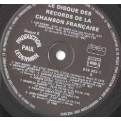 Le Disque Des Records De La Chanson Française