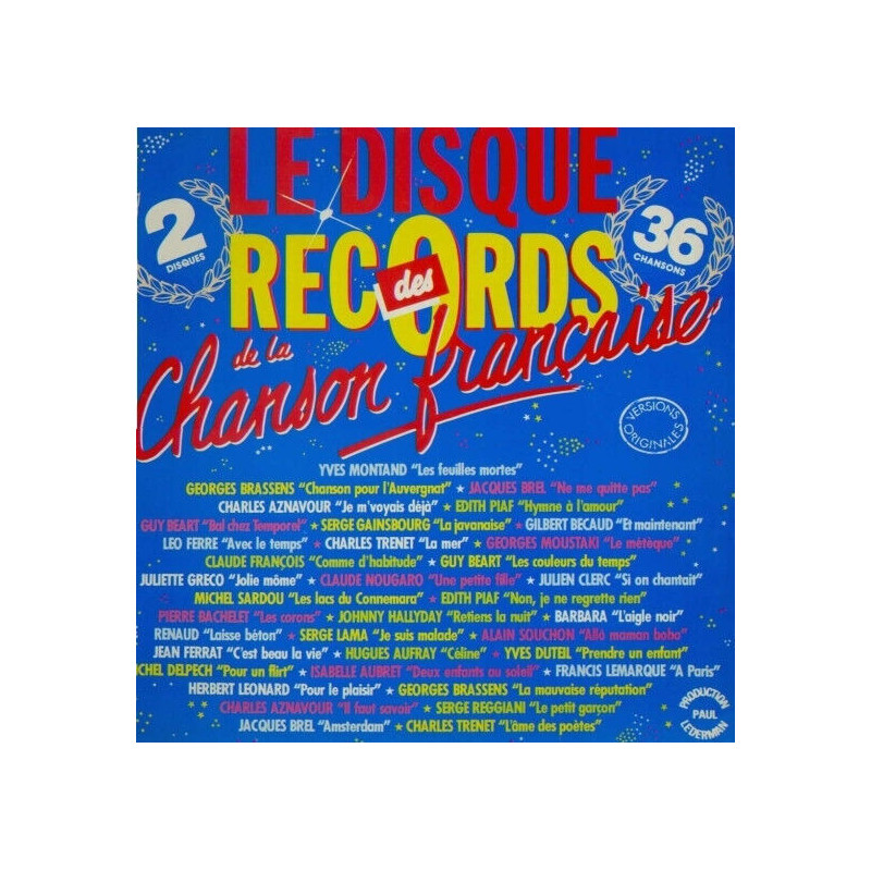 Le Disque Des Records De La Chanson Française