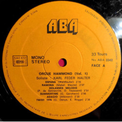 Orgue Hammond Vol I