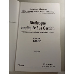 Statistique appliquée à la Gestion