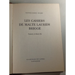 Les cahiers de Malte Laurids Brigge Exemplaire Numéroté N. 2946