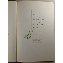 La petite chronique d'Anna Magdalena Bach Exemplaire Numéroté N. 4239