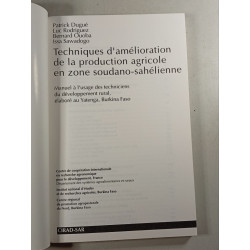 Techniques d'amélioration de la production agricole en zone...