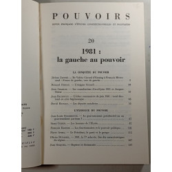 Pouvoirs n°20 (1982) 81 : la gauche au pouvoir
