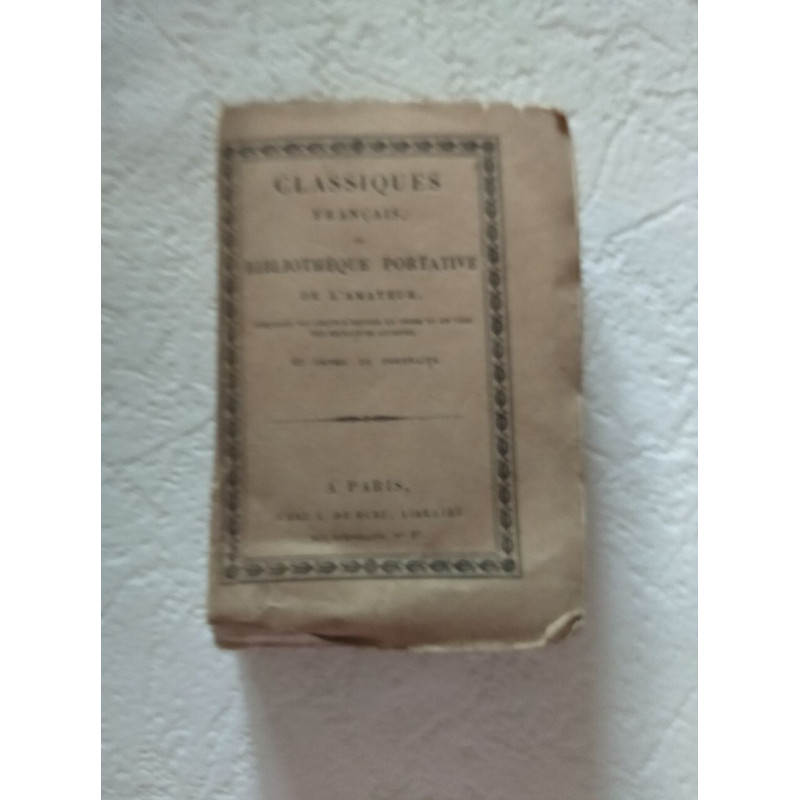 Classiques français ou Bibliothèque portative de l'amateur