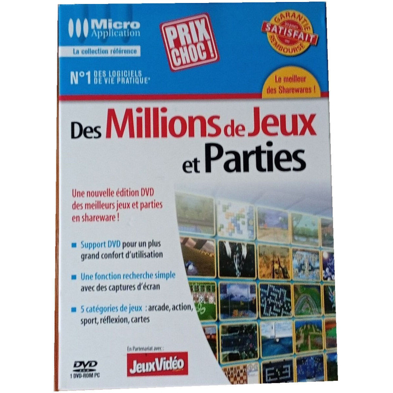 Des Millions de Jeux et Parties