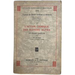 L'action chimique des rayons alpha en phase gazeuse