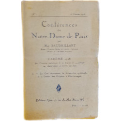 Conférences de Notre-Dame de Paris Careme 1928