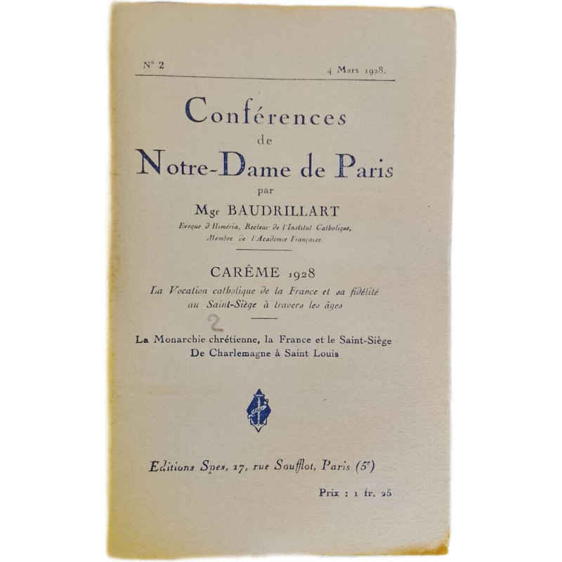Conférences de Notre-Dame de Paris nº 2