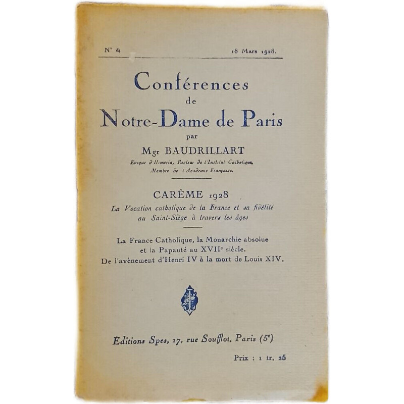 Conférences de Notre-Dame de Paris nº 4