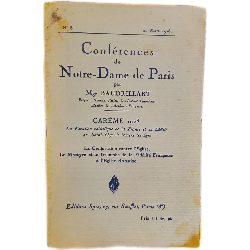 Conférences de Notre-Dame de Paris nº 5
