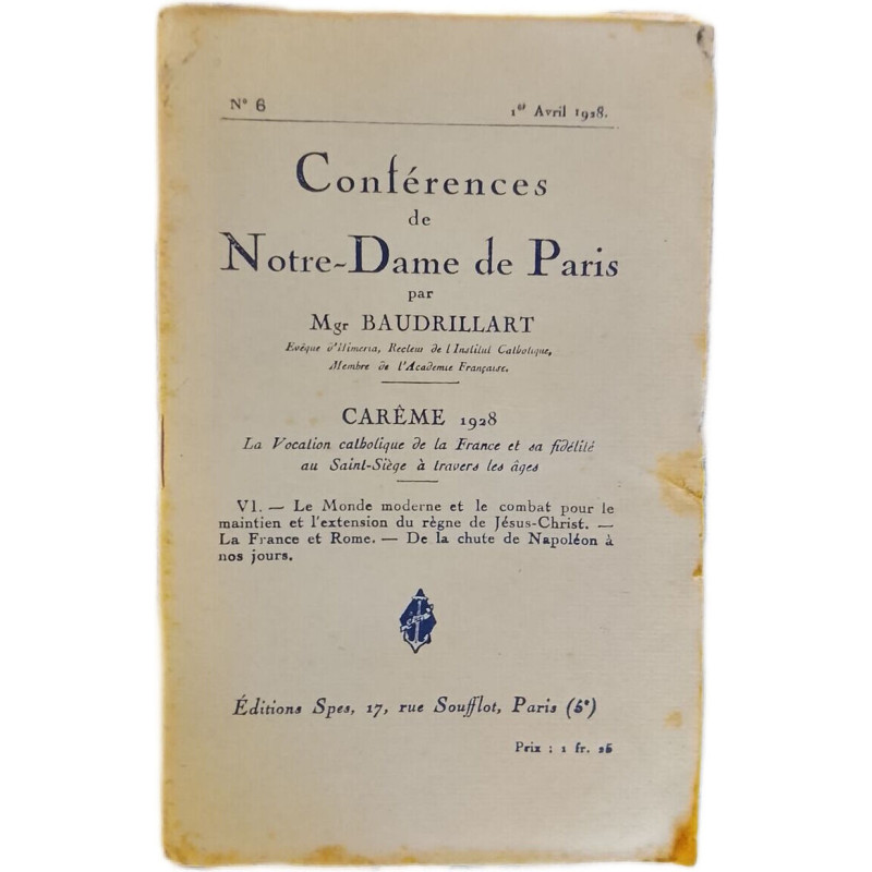 Conférences de Notre-Dame de Paris nº 6