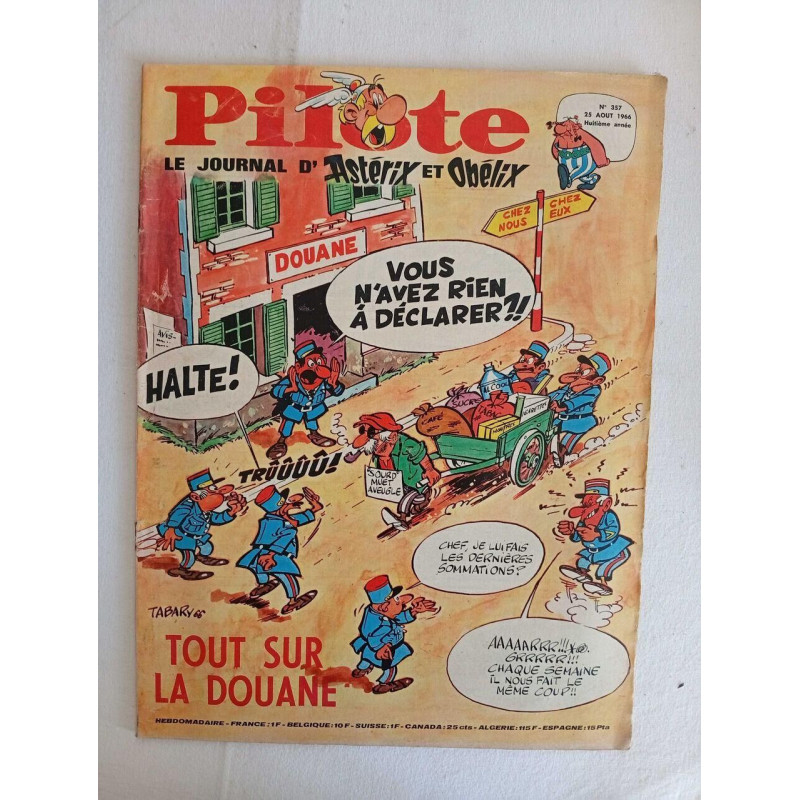 Pilote Le journal d'Astérix et Obélix N.357 - Aout 1966