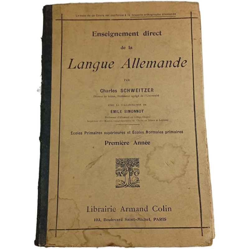 Enseignement direct de la Langue Allemande - Première Année