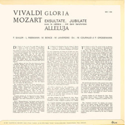 Gloria / Exsultate Jubilate Avec Le Célèbre   Mit Dem Berühmten...