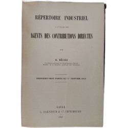Répertoire industriel à l'usage des agents des contributions directes