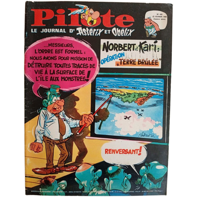 Pilote le journal d'Astérix et Obélix N.435 - Fevrier 1968