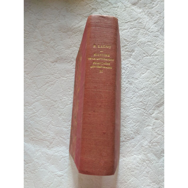 Histoire de la littérature française contemporaine