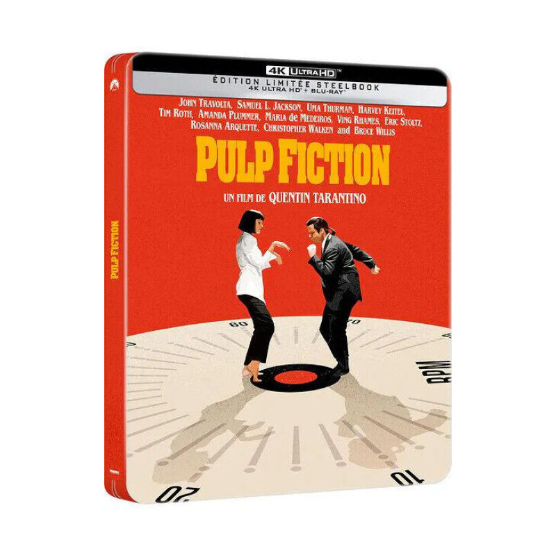 Pulp Fiction 4K Ultra HD + Blu-ray - Boîtier SteelBook® limité...