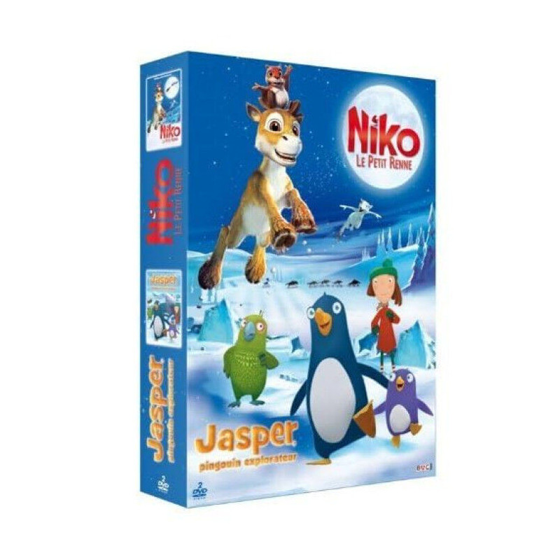 Coffret 2 films: Niko Le petit Renne/ Jasper poingouin explorateur...