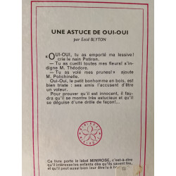 Une astuce de Oui-Oui