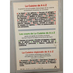 Les cours de la cuisine de A à Z : Entrées et sauces