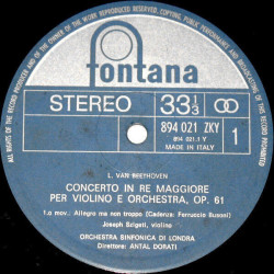 Concerto Per Violino E Orchestra