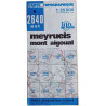 Carte Topographique 2640 Est Meyrueis Mont Aigoual nº 2040