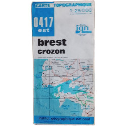 Carte Topographique 0417 est Brest Crozon