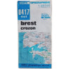 Carte Topographique 0417 est Brest Crozon
