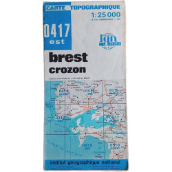 Carte Topographique 0417 est Brest Crozon