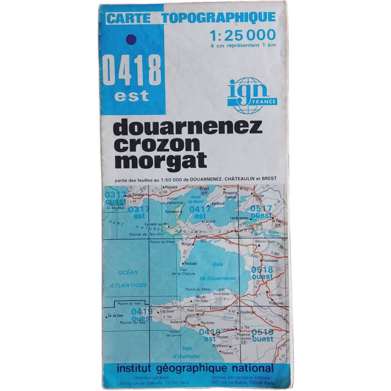 Carte Topographique 1:25 000 nº 0418