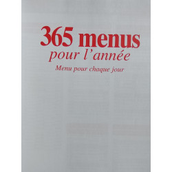 365 menus pour chaque jour de l'année