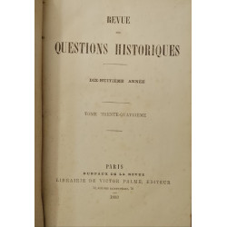 Revue des questions historiques