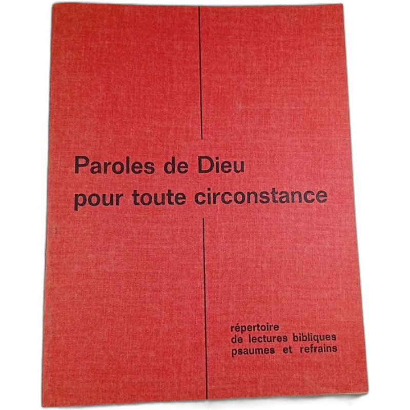 Paroles de Dieu pour toute circonstance