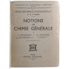 Notions de chimie générale