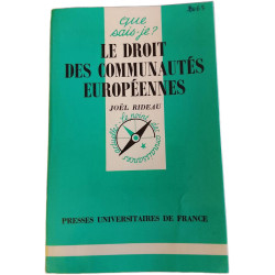 Le droit des communautés européennes