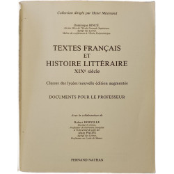 Textes français histoire et littérature XIXe siècle classes des...