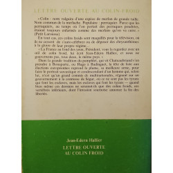 Lettre ouverte au colin froid