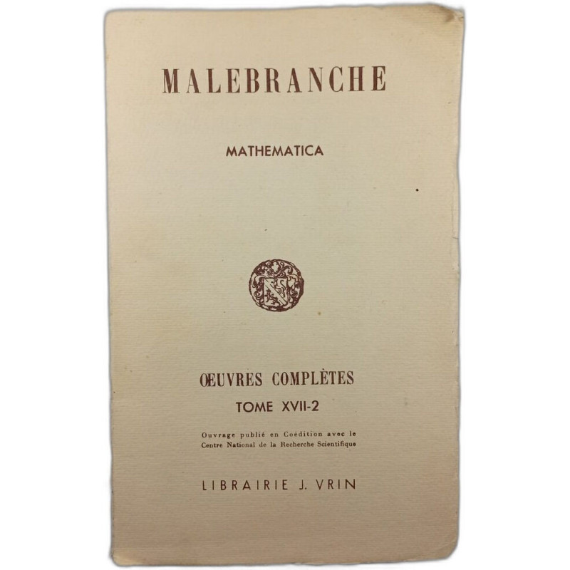 Mathematica Œuvres complètes Tome XVII-2