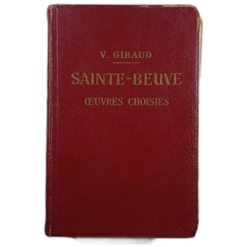 Sainte-Beuve Œuvres choisies