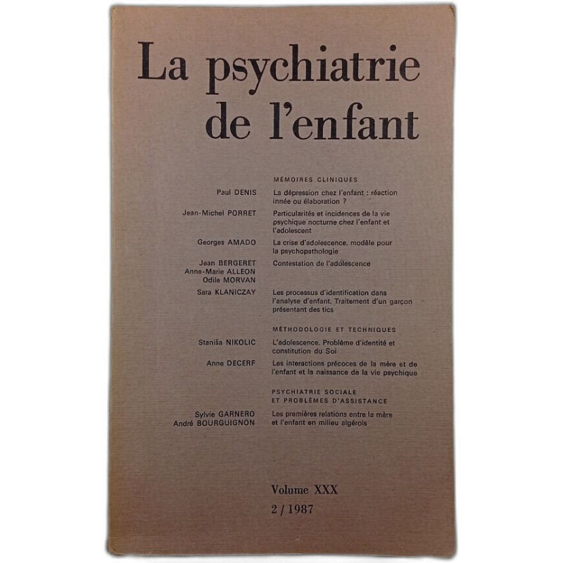 La psychiatrie de l'enfant