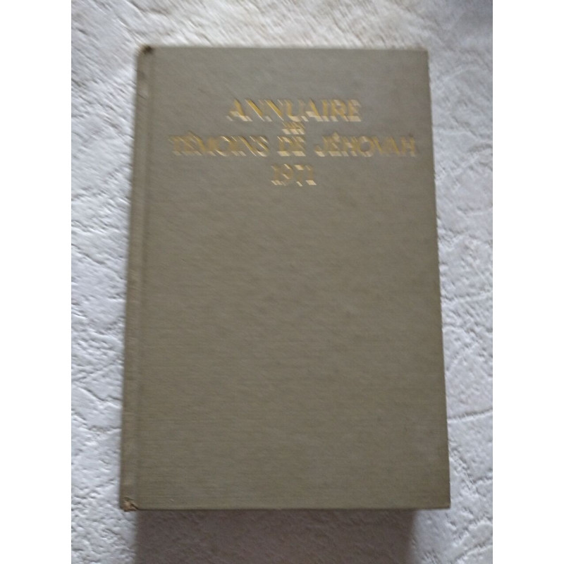 Annuaire des Témoins de Jéhovah 1972