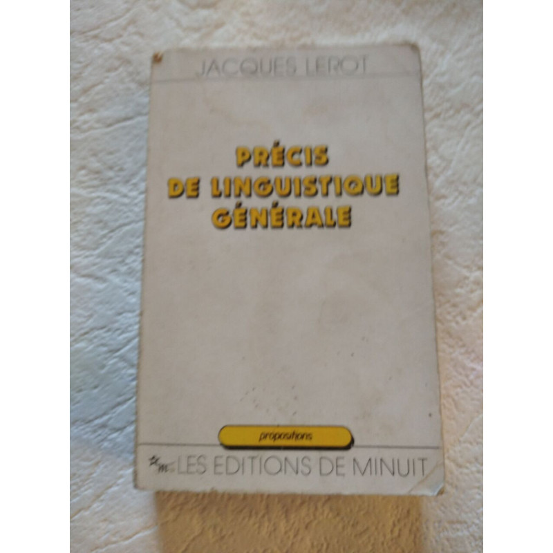 Précis de linguistique générale