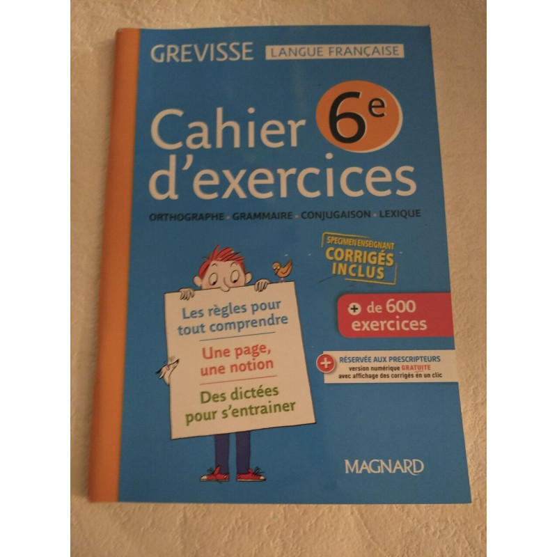 Cahier d'exercices