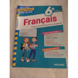 Nouveau Cahier du jour Cahier du soir Français 6e
